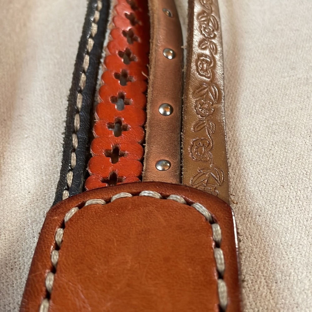 Fossil Vintage Genuine Leather Belt, Size M - Picture 3 of 12